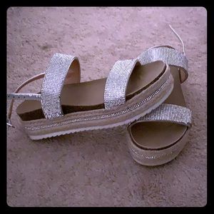 Madden Girl Rhinestone Platform Espadrille
